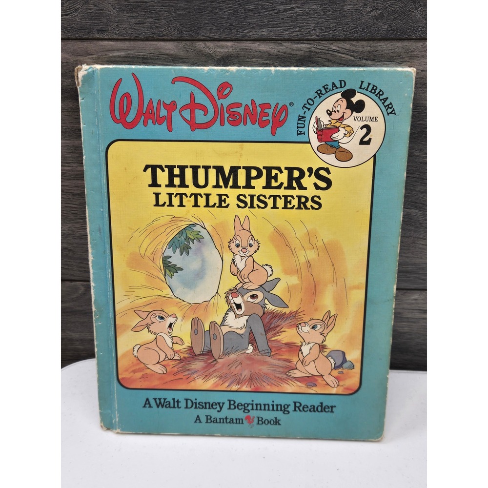 Walt Disney Fun-To-Read Library Volume 2 Thumper's Little Sisters Bantam Book